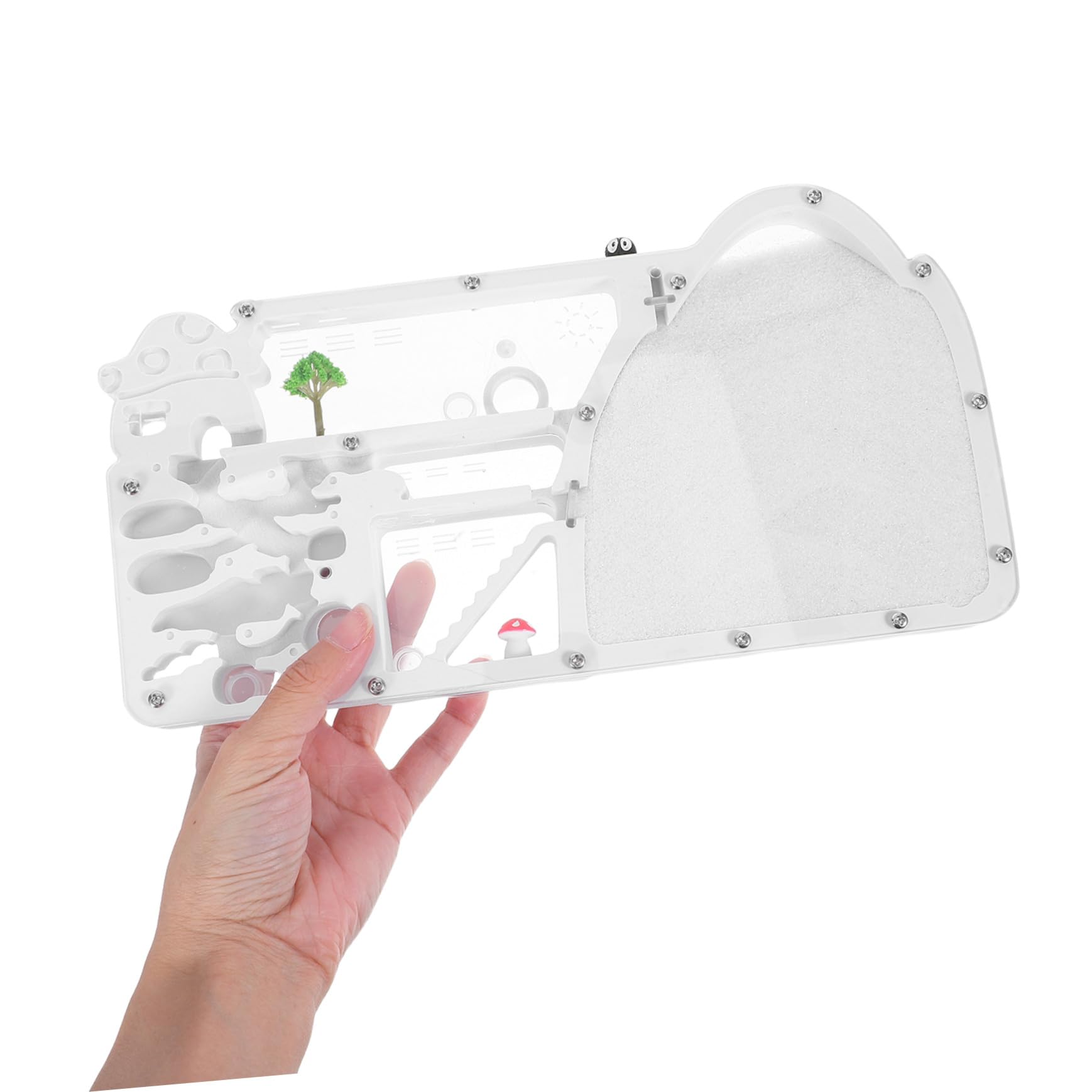 ERINGOGO Kit Educativo de Hormigueros Ecológicos con Hábitat Transparente Experiencia Interactiva para Diseño Compacto y Portátil para Experimentos Científicos y Aprendizaje Colaborativo