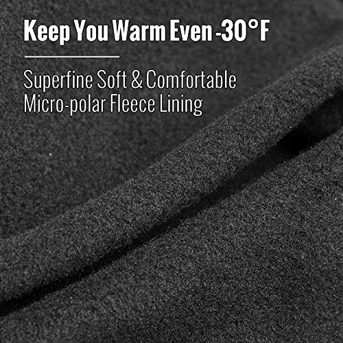 Ski Mask - Balaclava Face Mask Wind Water Resistant For Cold Weather (Black-Basic) #TOP4