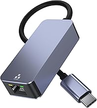 USB Type-C LAN Converter Adapter Wired LAN Adapter USB LAN Converter Adapter 1000Mbps High Speed Ethernet Adapter USB-C LAN Cable Ethernet Converter Gigabit USB-C LAN Adapter Switch Wired for iPhone 16 Series/MacBook/iPad/Windows/Android/Nintendo Switch/O