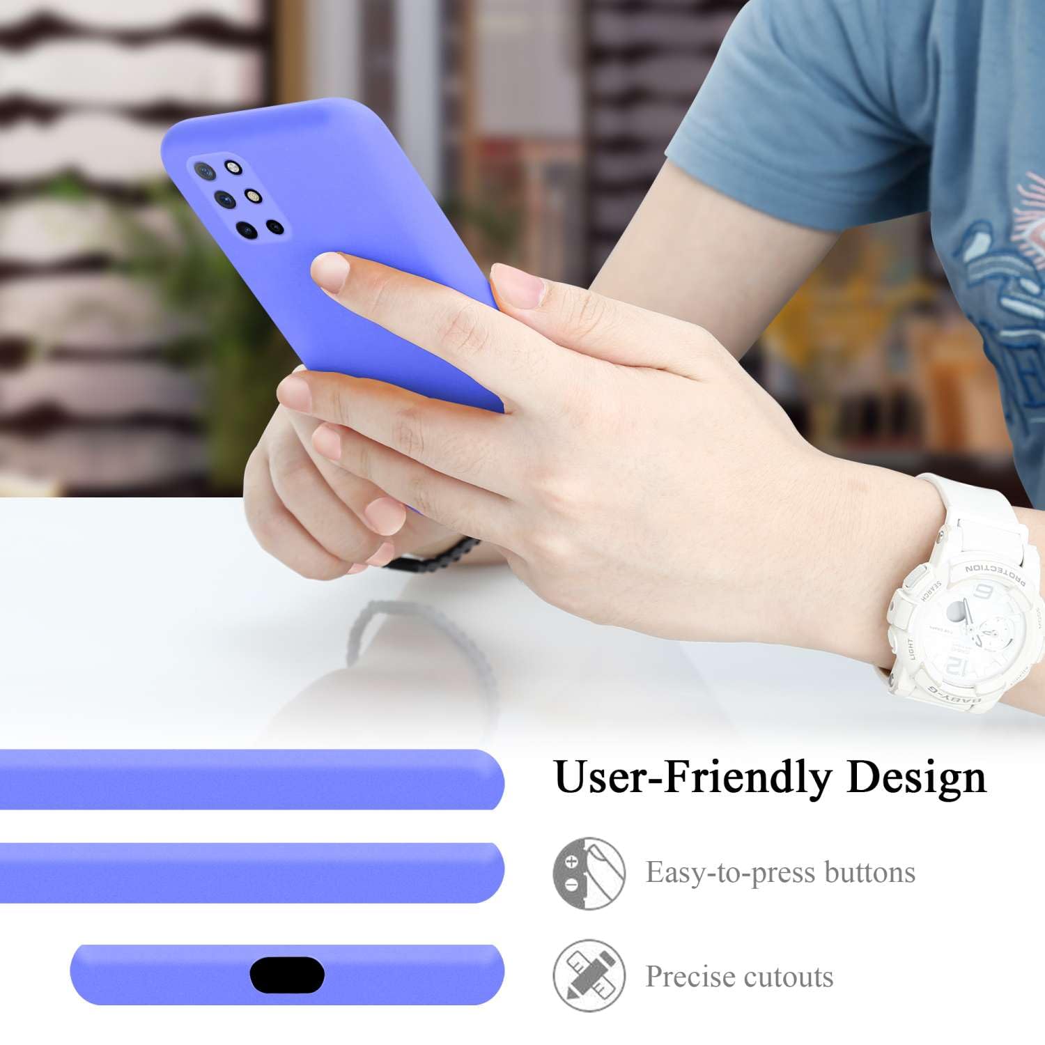 Cadorabo Custodia Trasparente Sottile Per OnePlus 8T, Cover In Silicone TPU Antiurdo Morbida, Ultra Slim - 3