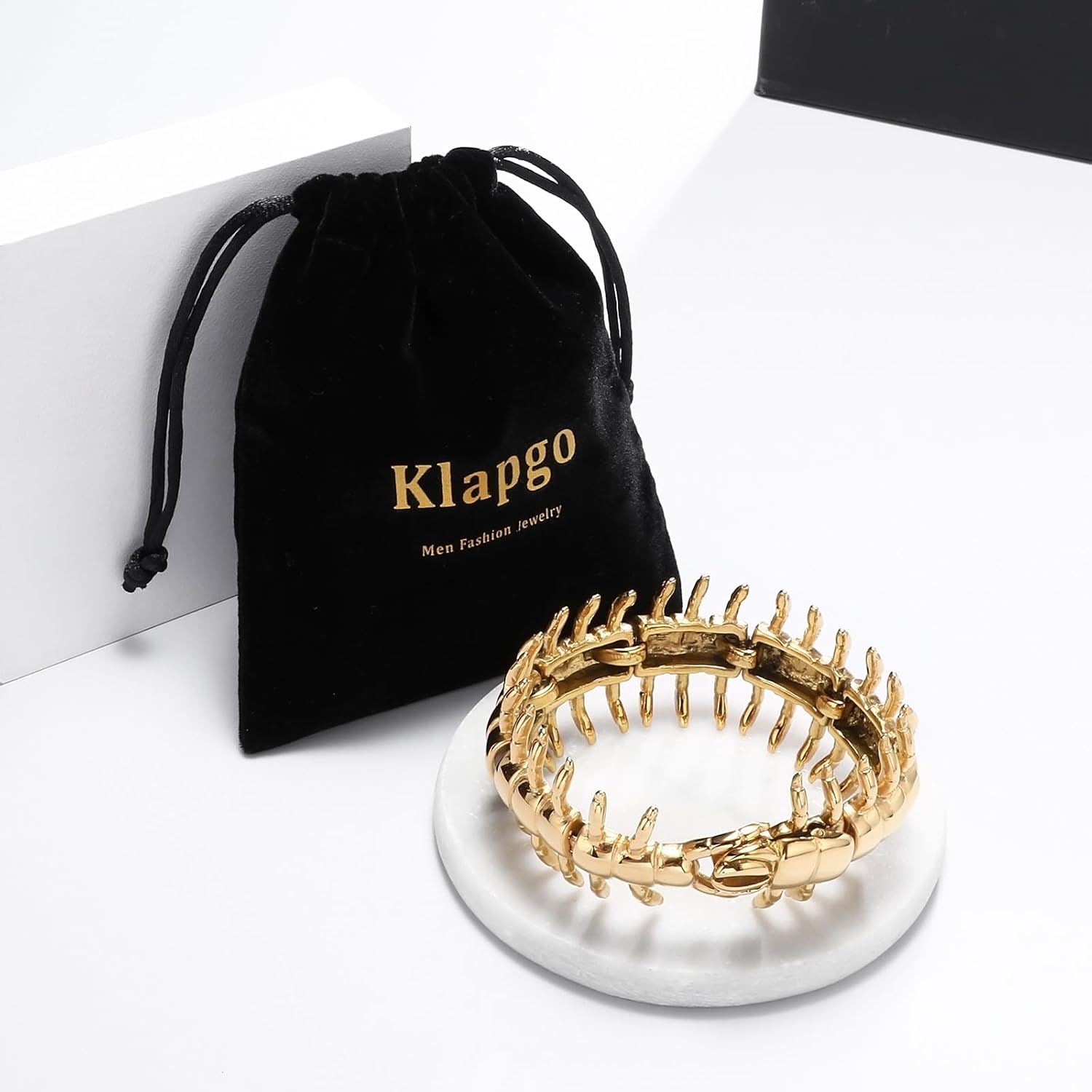 316L Stainless Steel Scorpion Centipede Mens Bracelet Bangle Vintage Punk Silver Black Gold Bracelet for Men Polished Mens Jewelry Gift for Him