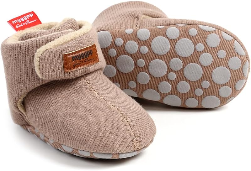 Baby Booties Infant Newborn Boys Girls Slippers Warm Crib Sock Shoes Indoor First Walkers Prewalker