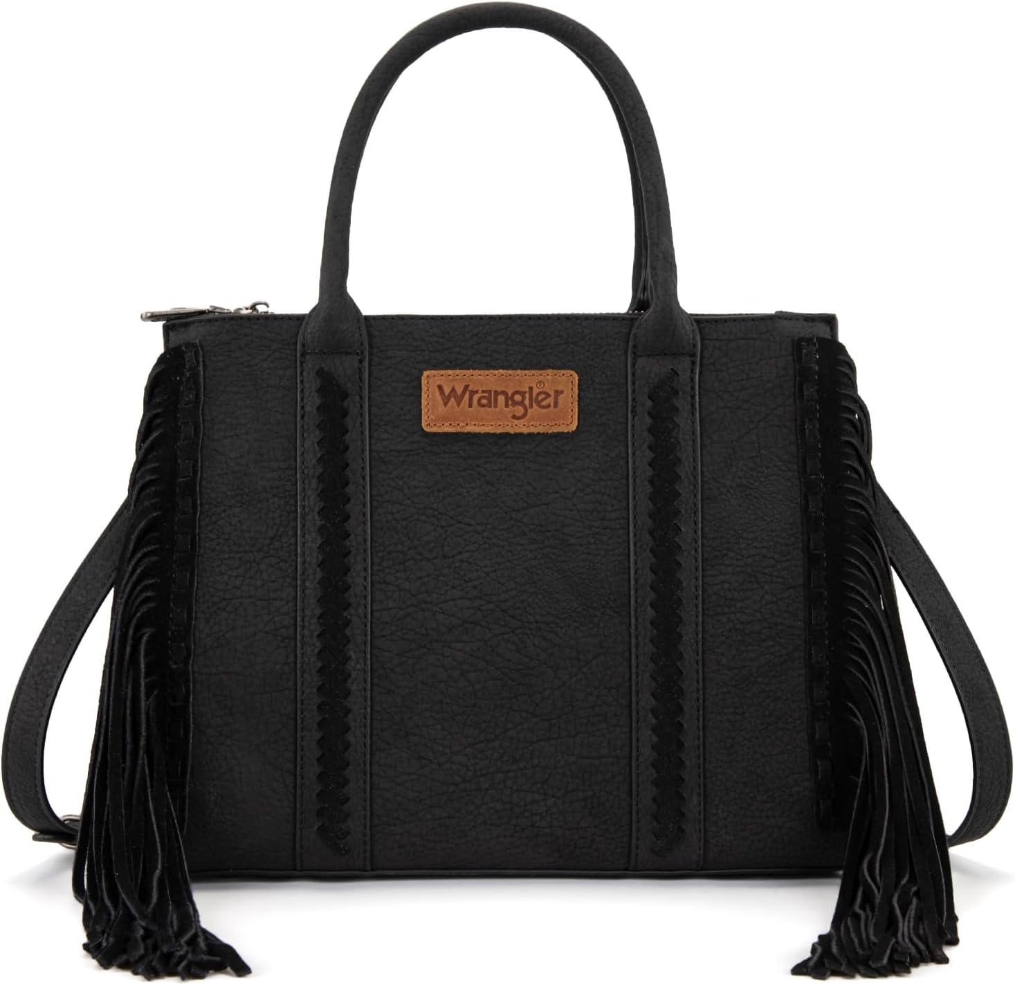 Montana West Wrangler Fringe Tote Bag for Women Western Shoulder Purse with Functional Pockets for Cowgirl Style