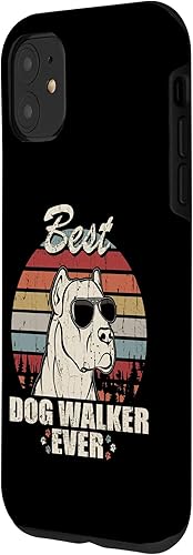 Vista 11 de iPhone XS Max Dogo Argentino Best Dog Walker Ever Funny Quote Vintage Case