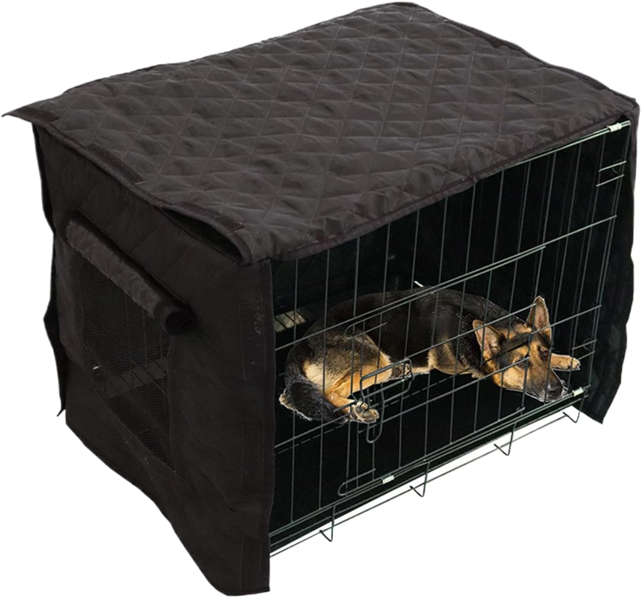 Kennel Cover Insulated Waterproof, Dog Kennels Cover, Ventilated Privacy Pet Kennel Covers, Insulated Waterproof Shade for Winter Indoor Outdoor Travel Pet Bed Home Camping