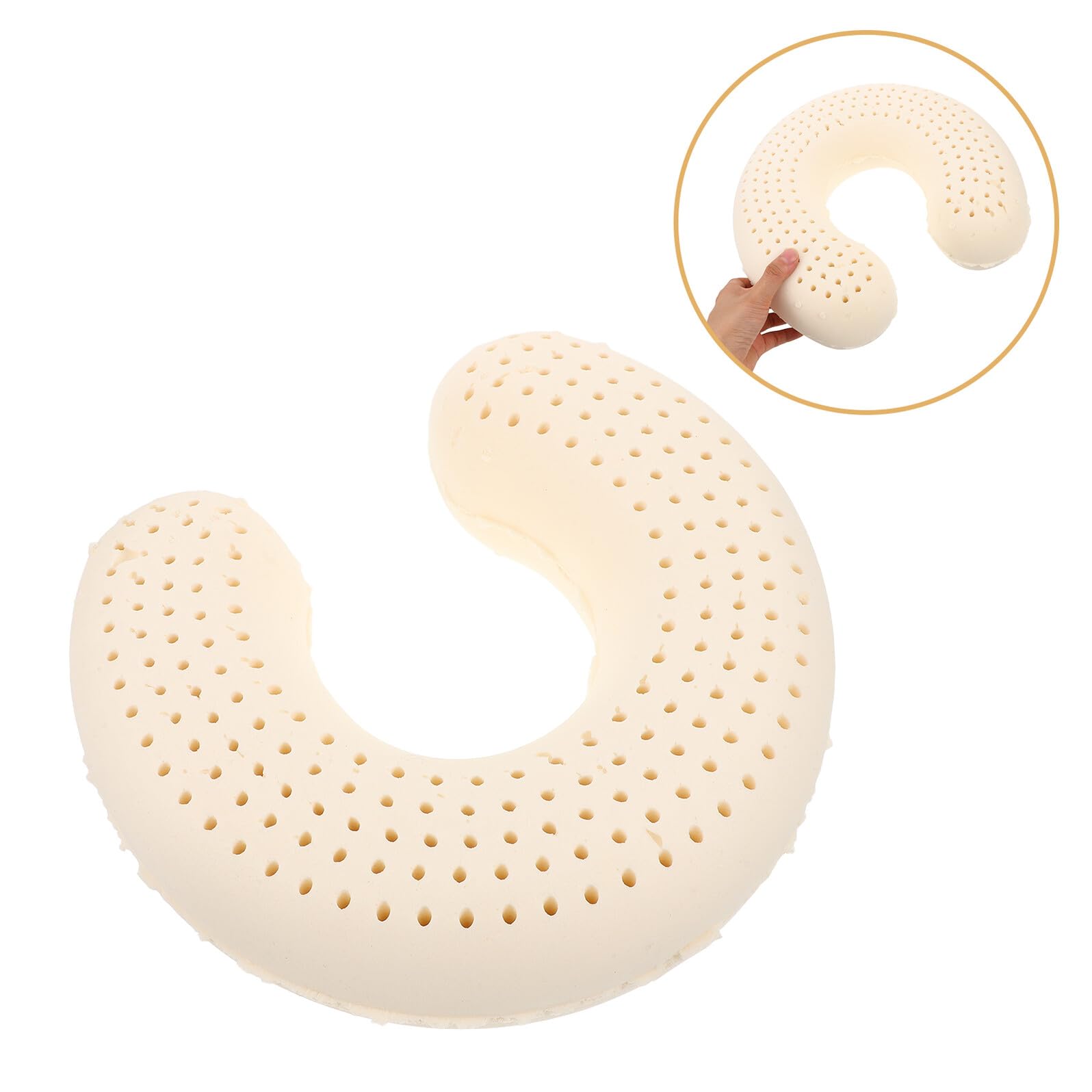 Alasum Cuscino da Viaggio Ergonomico in Lattice U Shape, Leggero e Traspirante, Supporto Cervicale per Viaggi e Spostamenti su Strada