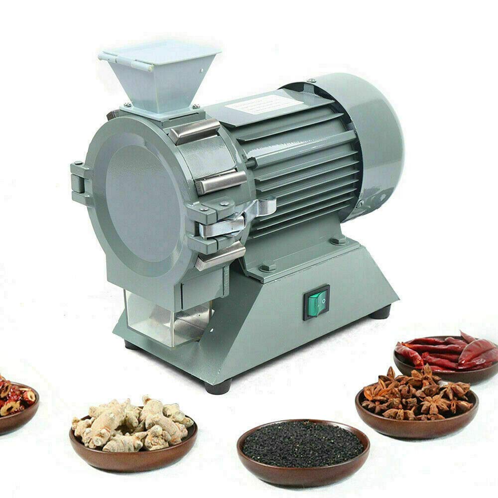 110V Micro Electric Grain Spice Mill Grinder Machine 1400RPM Dry Grinder for Home and Commercial Use Grinding Machine for Kitchen Herb Spice Pepper Coffee Grains