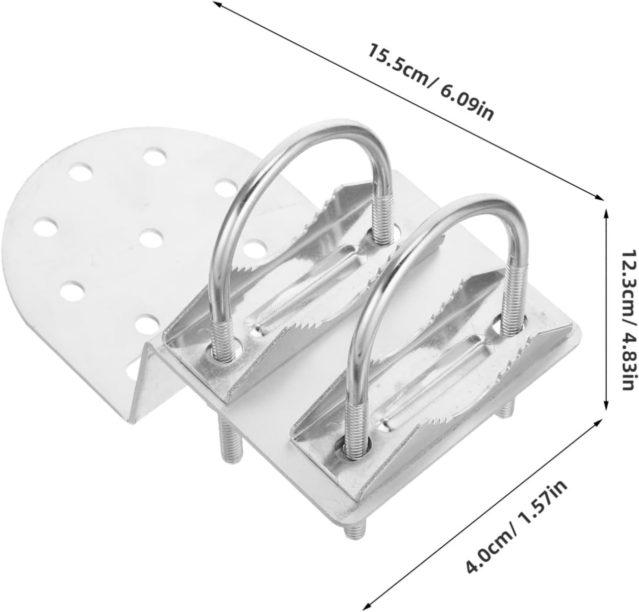 Heavy Duty Iron Antenna Mount Bracket Pole Mounting Wall Bracket with Weather Resistant Feature for Cabins and Residential Rooftops Versatile Use Outdoor Mounting Kit