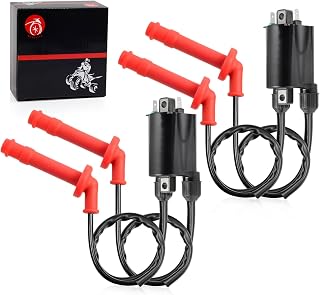 2Pcs Ignition Coil Pack and Spark Plug Cap Compatible with HONDA CBR600F2 CBR600F3 CBR600SJR 1991-1998 30510-KT7-023