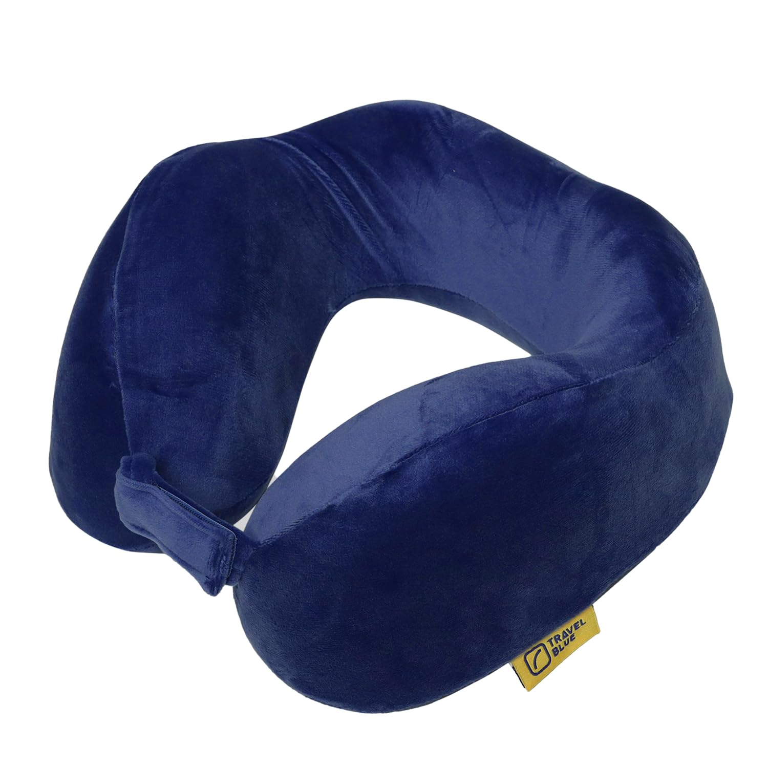 Travel Blue Coussin de Voyage en Mousse à Mémoire de Forme - Oreiller Ergonomique et Léger pour Le Cou - Ajustable Coussin pour Avion, Voiture et Bureau - Support pour Tête, Cou et Colonne (Navy)