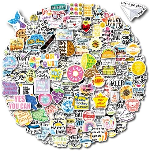155PCS Motivational Stickers for Students, Teachers, Adults, Teens, Kids- Premium Inspirational Stickers for Laptops, Journals, Planners, Water Bottles, Waterproof Vinyl Bulk Sticker Pack by JOSEIO