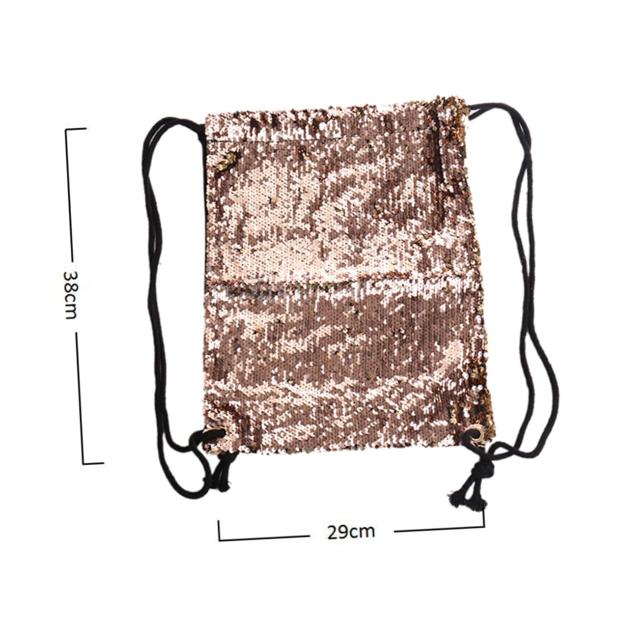 2 Piezas mochila de viaje bags shopping bag sports bag bolsa de deporte bolsa de playa aire bolso con cordón de lentejuelas mochila con brillo bolsa de baile