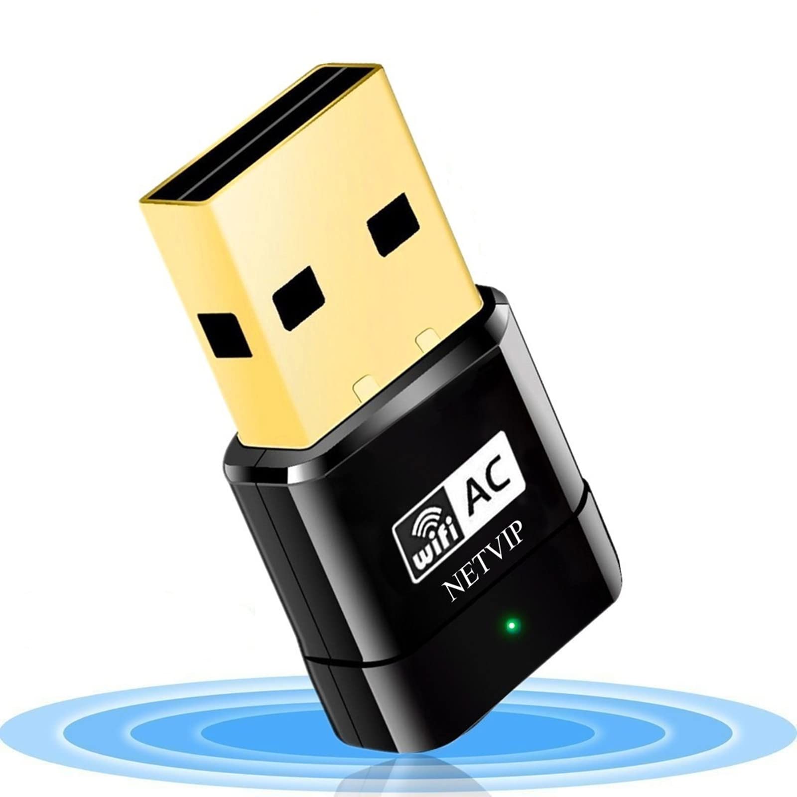 Buy USB WiFi Adapter for Desktop PC, NETVIP AC600 Dual Band 5GHz/2.4GHz