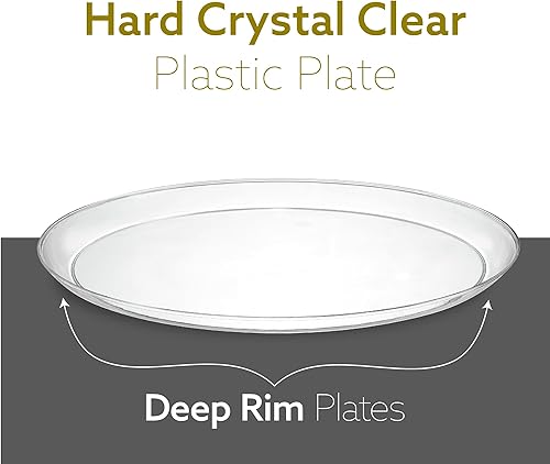 Miniatura 121 de [30 Pack 16 OZ Bowls] Edge Collection Mint Green Plastic Party Soup Bowls Premium heavyweight Elegant Disposable Tableware Dishes