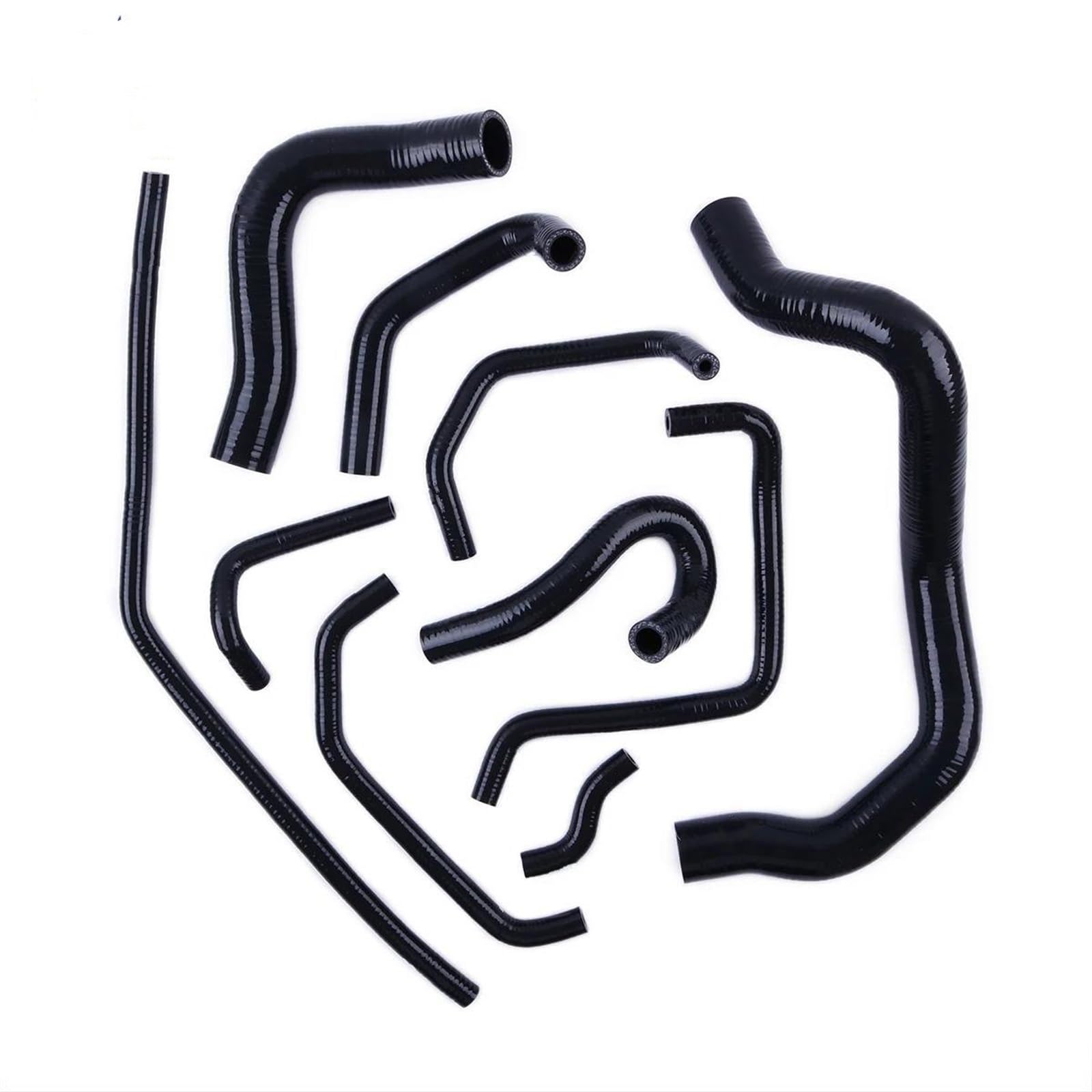 Reokip Black For Mazda Mx5 For Miata Nb Mk2 1.6 B6-Ze Engine 1998-2005 Car Silicone Radiator Coolant Breather Hose Kit(Black)