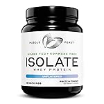 Muscle Feast Grass-Fed Whey Protein Isolate, All Natural Hormone Free Pasture Raised, Whey Isolate Protein Powder for Men and Women, Clean, Non-GMO & Gluten-Free, Isolate Protein - Unflavored, 1lb