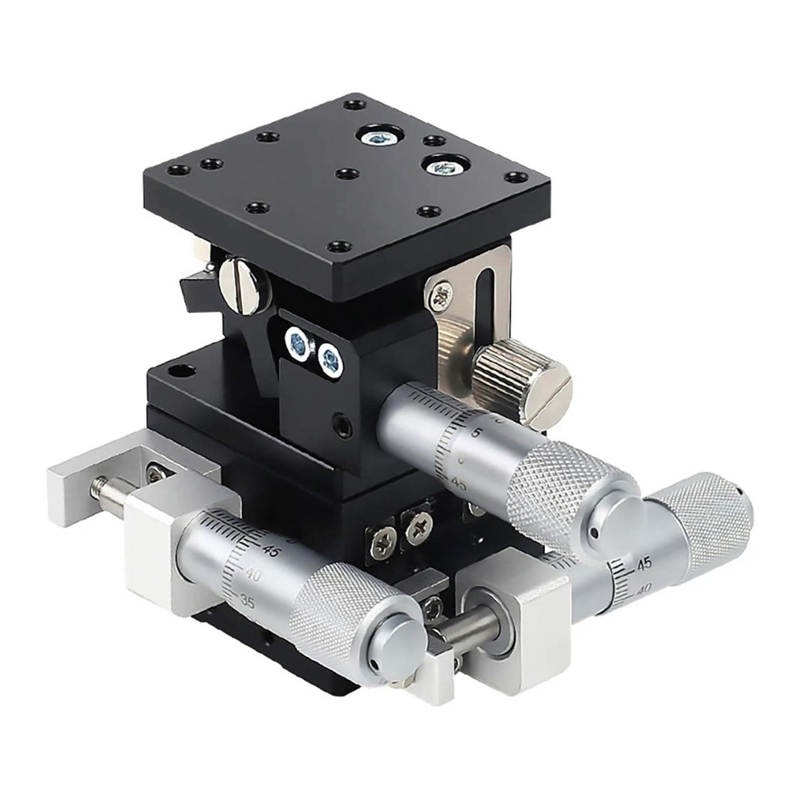 IGNVXMGKP Fine Tuning Trimming Station Manual Displacement Platform XYZ Axis 40x40 LD40-LM Linear Stage Sliding Table Cross Roller Guide(LD40-LM)