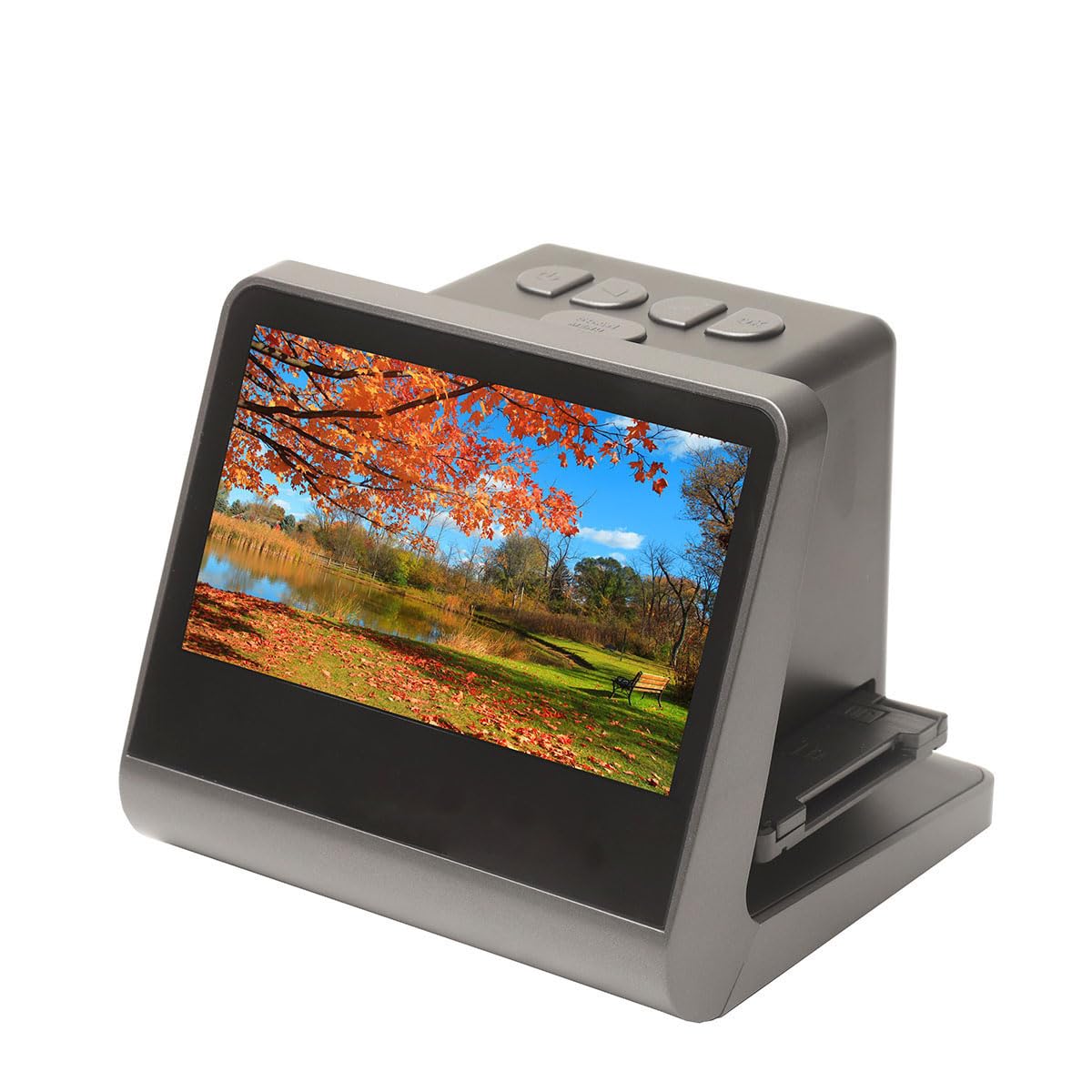 Scanner Per Pellicole E Diapositive Da 24 Megapixel, Scanner Digitale Per Pellicole, Con Ampio Display Da 5” E HDMI, Converte Pellicole Da 35 Mm/126/110/Super 8 E Diapositive Da 135/126/110