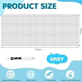 BUZIFU 150 * 500cm Moustiquaire Sur mesure en Fibre de Verre Ignifuge Grand Store Toile Filet Voile Film Moustiquaire Plissée Adaptable Rigide Anti Moustique Mouche Insecte pour Porte Fenêtre Baie - 2