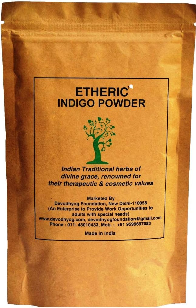 Etheric Pure Indigo Leaves Powder (200 Grams)