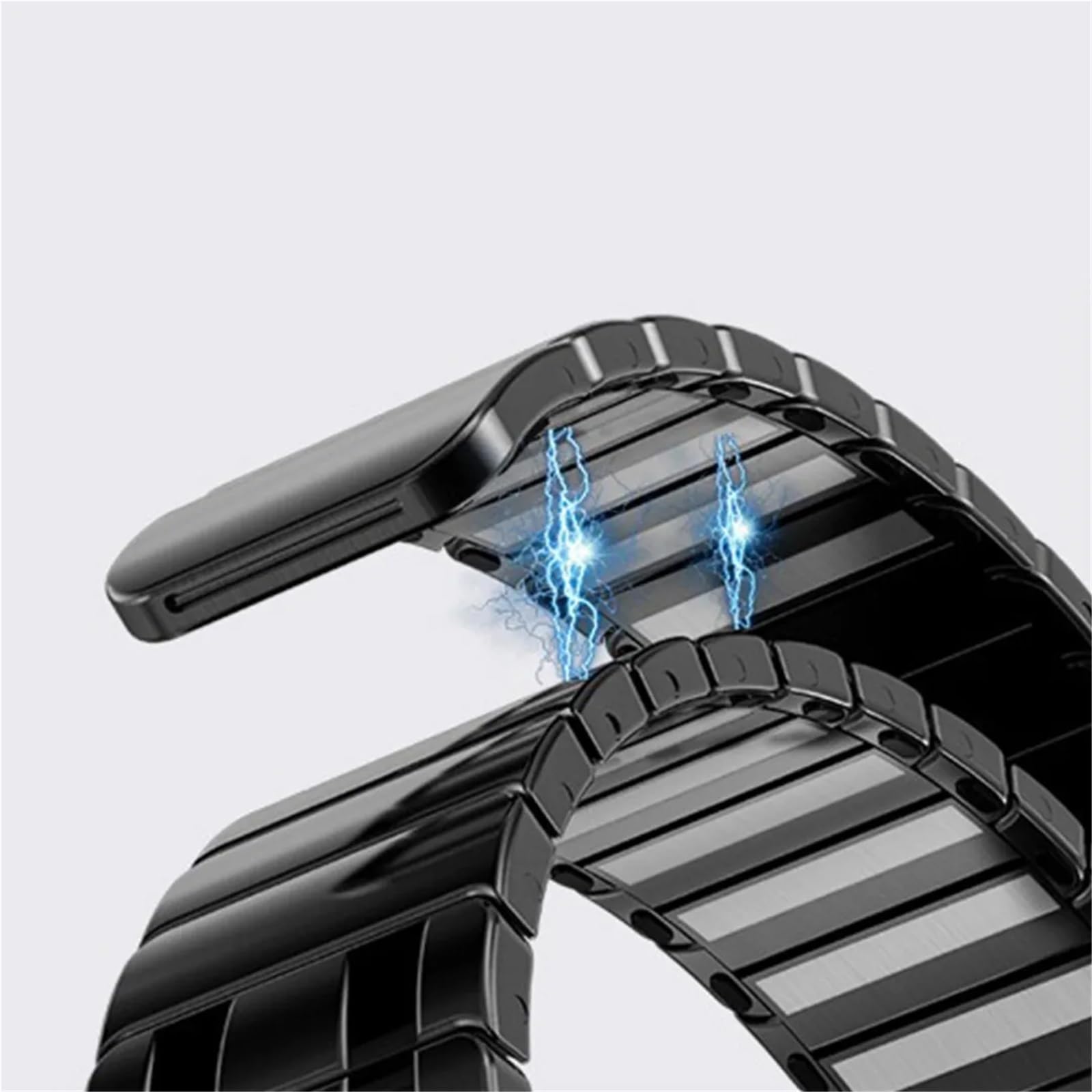 JDIME Bracciale stile AP in metallo magnetico resistente per cinturini Samsung Galaxy Watch Ultra 47 mm Cinturino ad anello in acciaio inossidabile 304