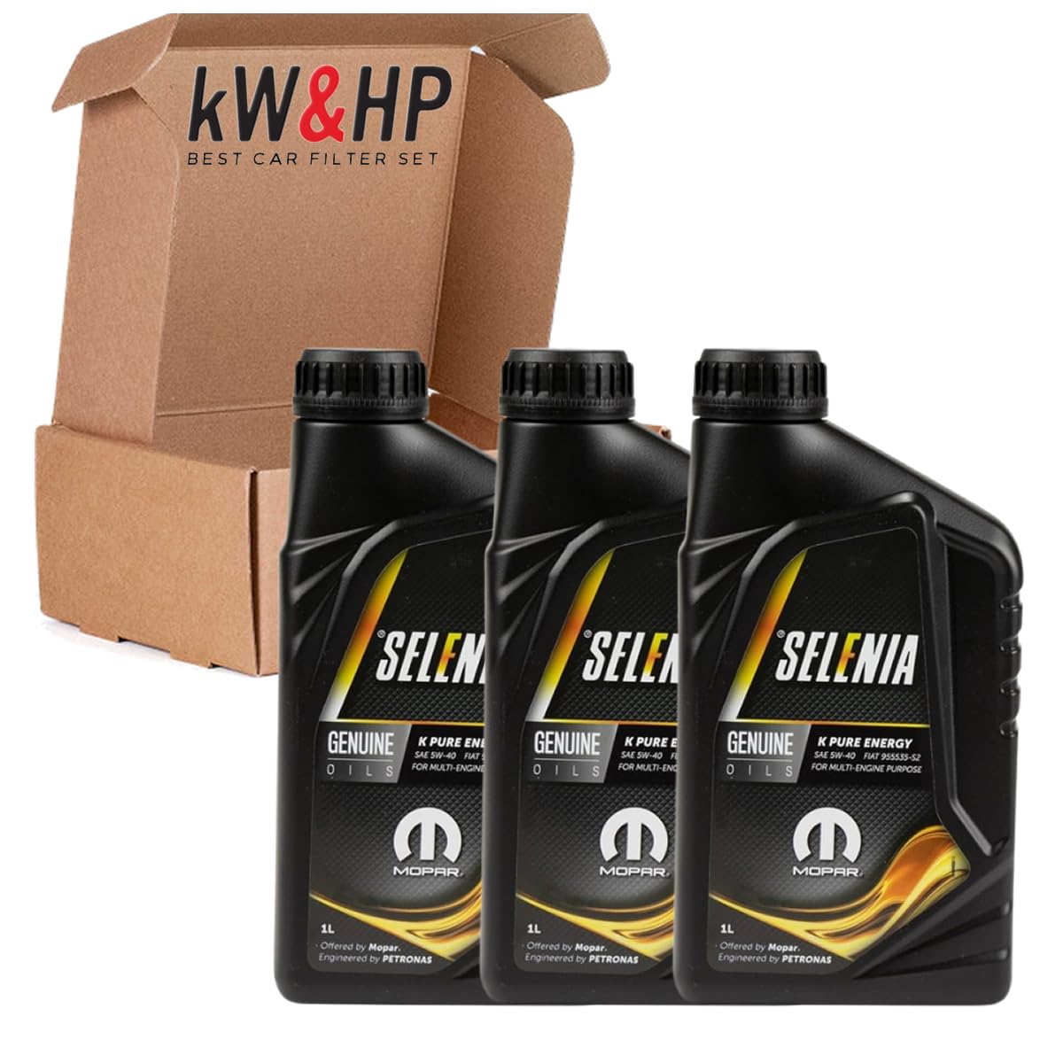 KIT TAGLIANDO 3 FILTRI + 3 LITRI LT OLIO CONSIGLIATO K-PURE EN 5W40 PER ALFA MITO 1.4, 500 PANDA 169 312 GRANDE PUNTO, MUSA, YPSILON 1.2 1.4 BENZINA