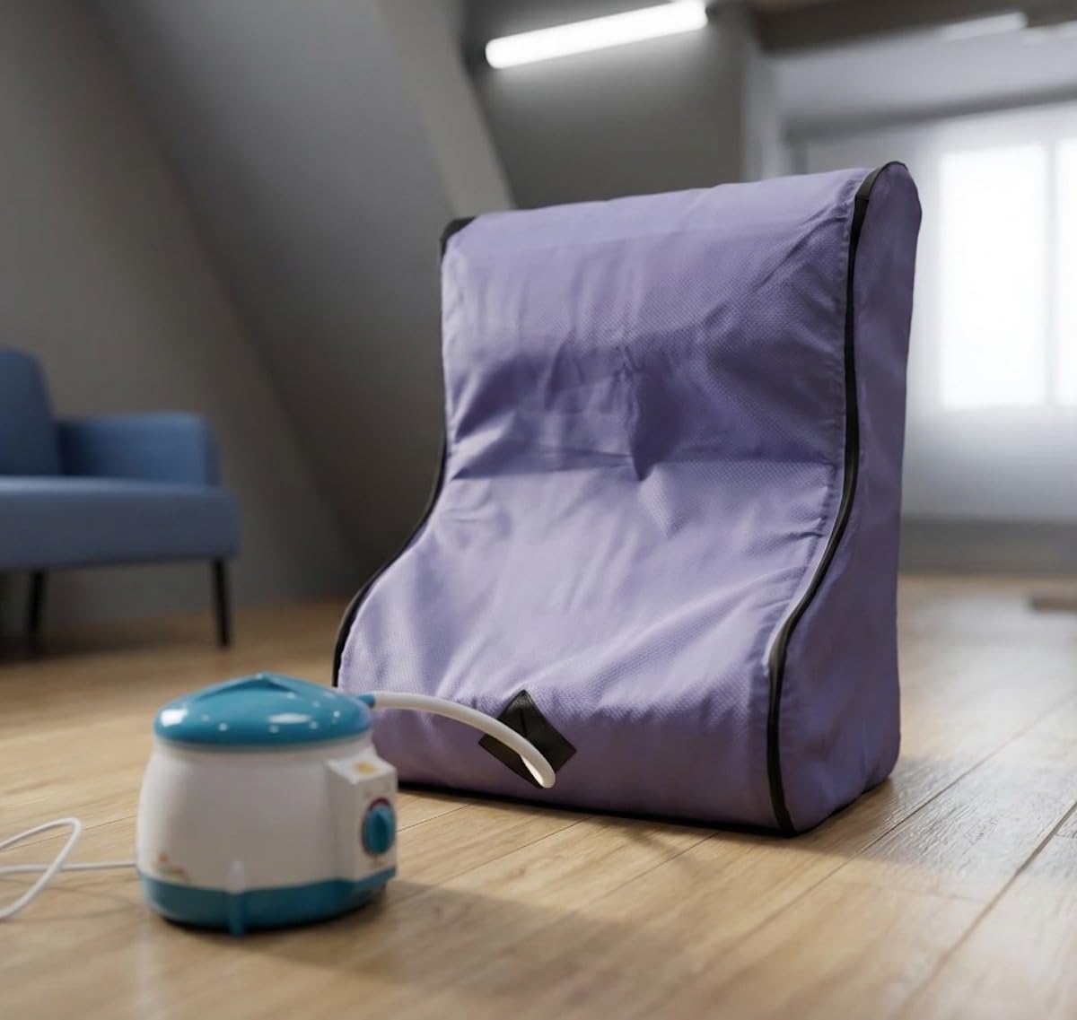 Kawachi AquaVeda Leg Spa Home Steam Therapy for Joint Pain Relief and Relaxation, Personal Leg Steam Therapy Violet 3