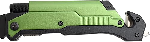 Miniatura 4 de Snake Eye Tactical Cuchillo táctico 6 en 1 multiherramienta con arranque de fuego de pedernal, luz LED, abridor de botellas, cortador de cinturón y