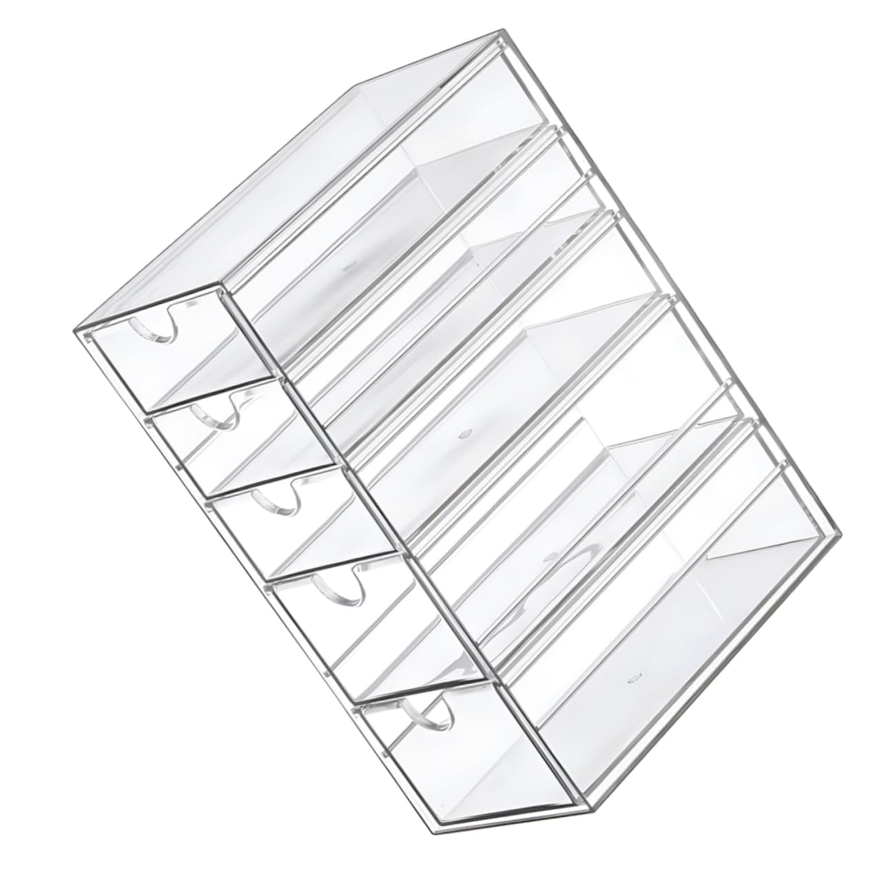 ABOOFAN Plastica Trasparenti Organizzatore per Cassetti Scatola Portaoggetti per Scrivania Contenitore per Scrivania Cassettiera per Oggetti Vari
