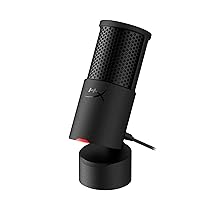 HyperX SoloCast 2, Microfono Usb-C Condensatore per Gaming, Streaming, Podcast, Compatibile Con Pc, Mac e Bracci Filettati, Controllo Con Software Ngenuity, Plug-and-Play, Audio Chiaro, Nero