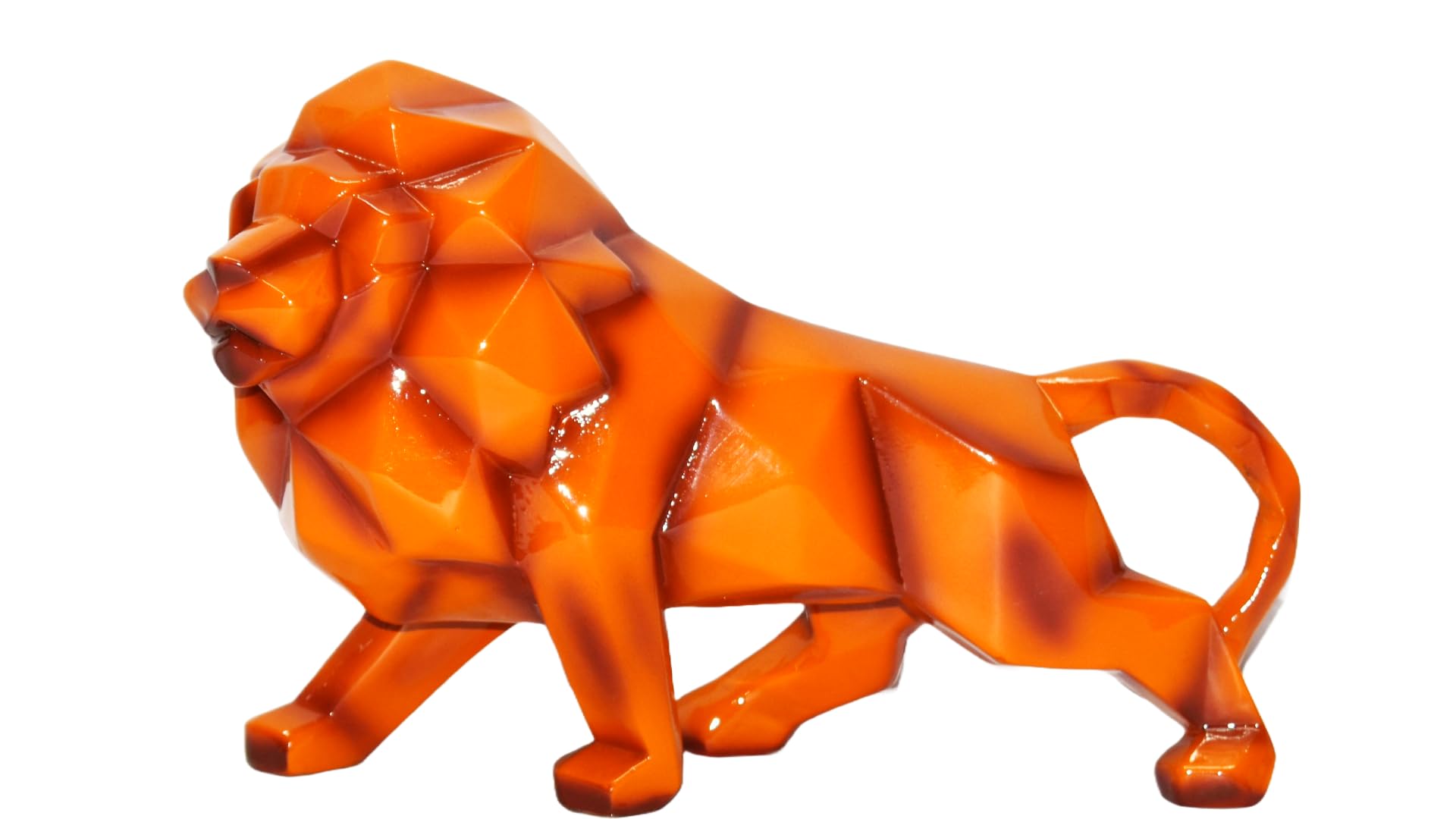 ARADH Lion Statue—a Symbol of Strength and Grace. an Ideal Housewarming or Marriage Gift, Blending Seamlessly into Living Room Aesthetics | 10 Inch in Length (Yellow)