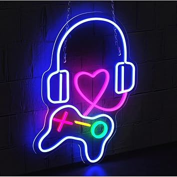 Gamer Neon Tabela Neon Yaz  Dekoratif Ayd nlatma Ve Gece Lambas , gamet2