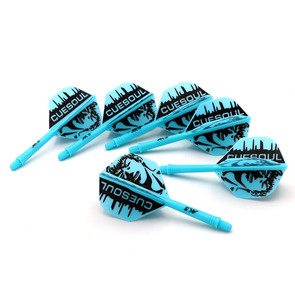 CUESOUL ROST Gepersonaliseerde geïntegreerde dartschachten Shafts en dartsvluchten Medium, set van 3 stuks Dragon Pattern (CSAK-5JL4-S