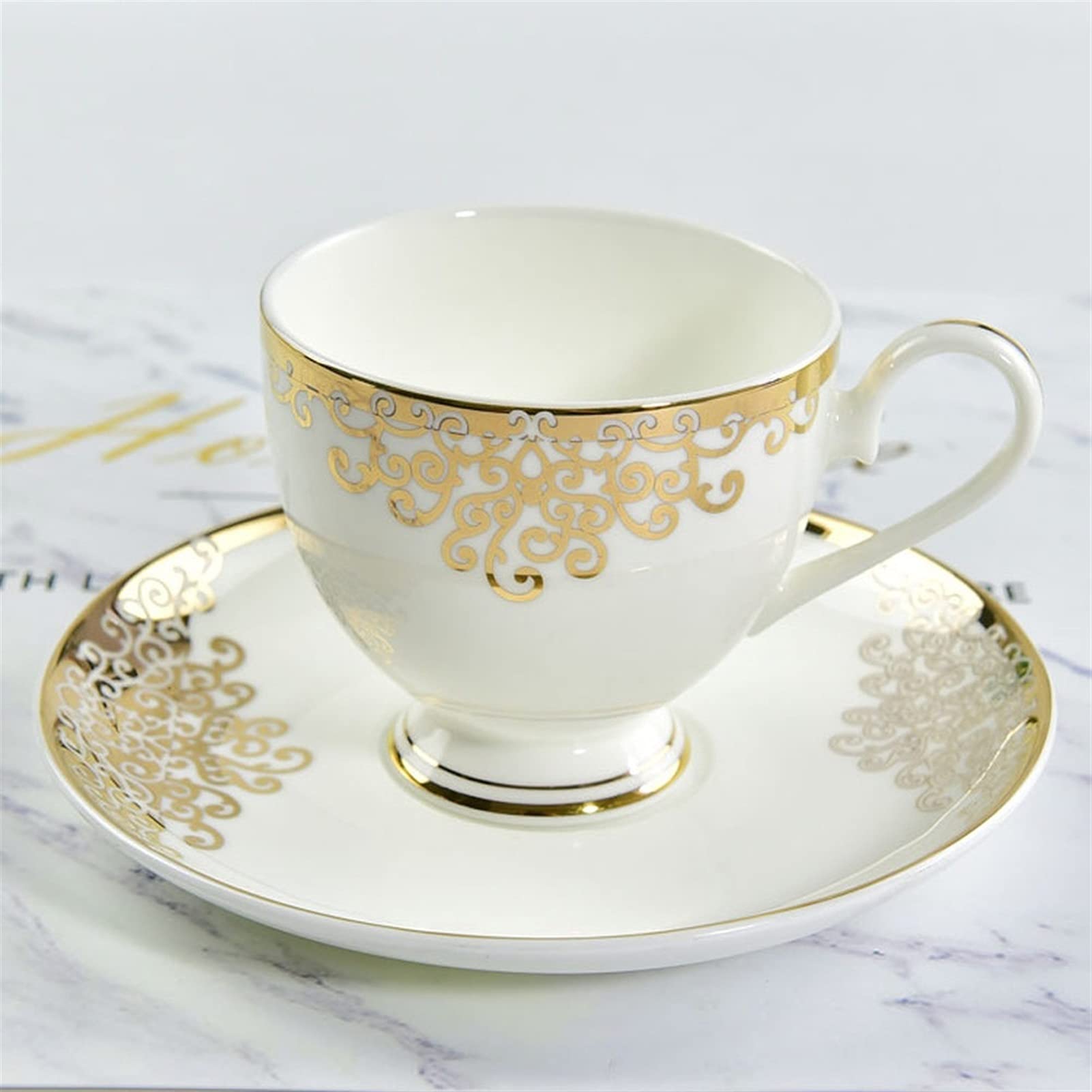 Ceramiczne Kubki Do Kawy I Herbaty Zestaw Ze Spodkiem Porcelana Kostna Ceramiczne Filiżanki Do Espresso W Stylu Europejskim Kubki Królewski Zestaw Kubków Do Kawy I Spodków Herbata Sosnowa