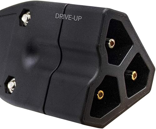 Miniatura 2 de Drive-up Mango de enchufe de cargador triangular de 3 pines para carrito de golf de 48 voltios, compatible con EZGO RXV 604321, 611219 (enchufe de