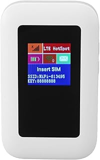 Roteador móvel WiFi 4G, roteador de internet sem fio desbloqueado com ponto de acesso móvel WiFi com slot para cartão SIM para viagens ao ar livre, suporta banda de rede B2/4/5/12/17/13/25/26/41, 150 Mbps, 10 usuários