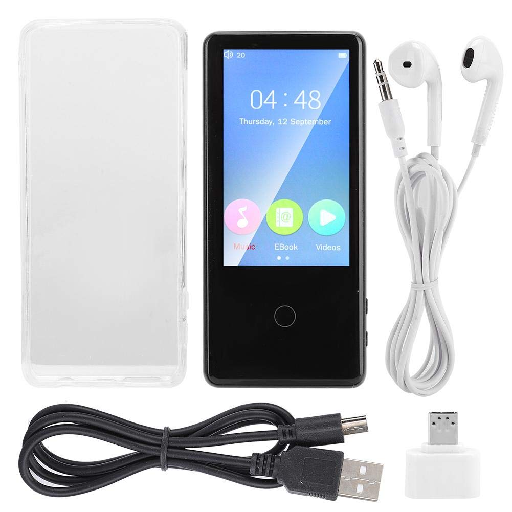 keyren Electronic Music Video Equipment, MP3 Equipment with Earphone C18 CNC Bluetooth MP3 Player, Loud Sound with Adaptor Video Player, Multifunction Outdoor for Home