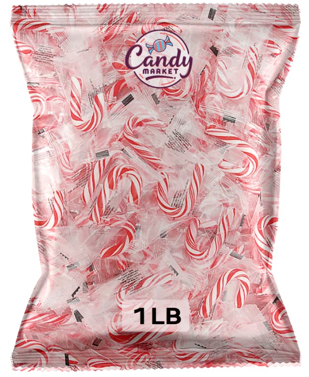 Candy Canes, Mini Mint Candy Canes, Red & White Peppermint
