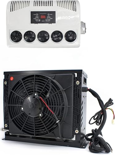 Aire acondicionado DC 12V estacionamiento vehicular aire acondicionadoaire acondicionado dividido de frecuencia variable eléctrica RV excavadora