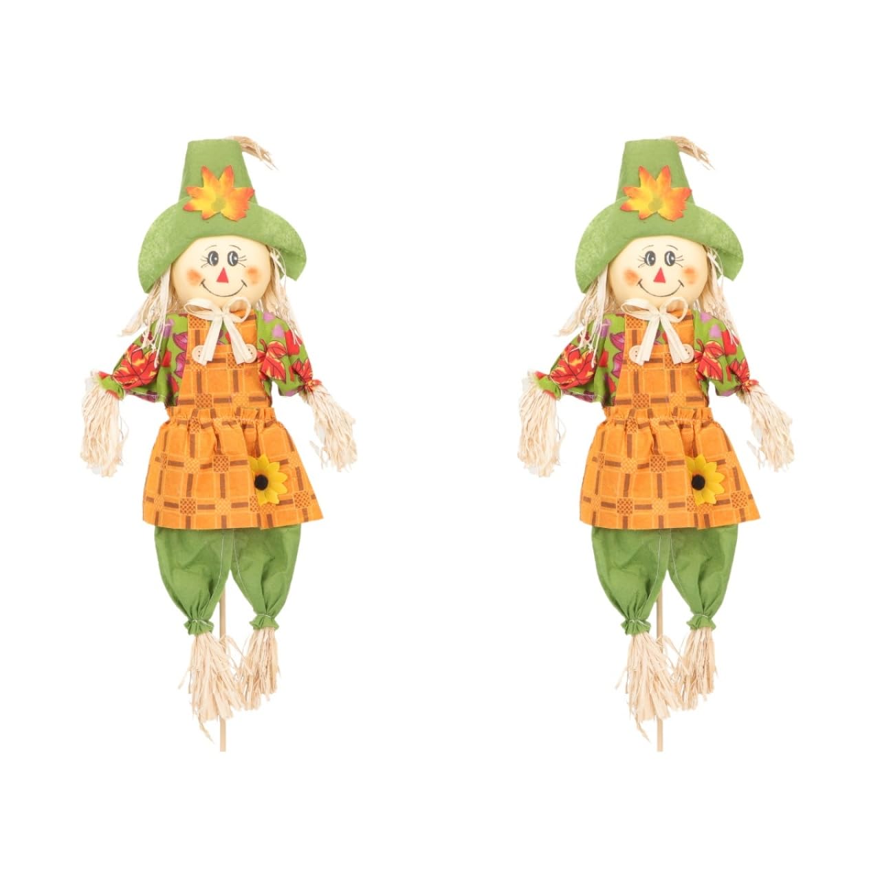 YARNOW Espantapájaros De Halloween para Jardín 26 Pulgadas Adorable Decoración Exterior para Fiesta De Acción De Gracias Patio Césped
