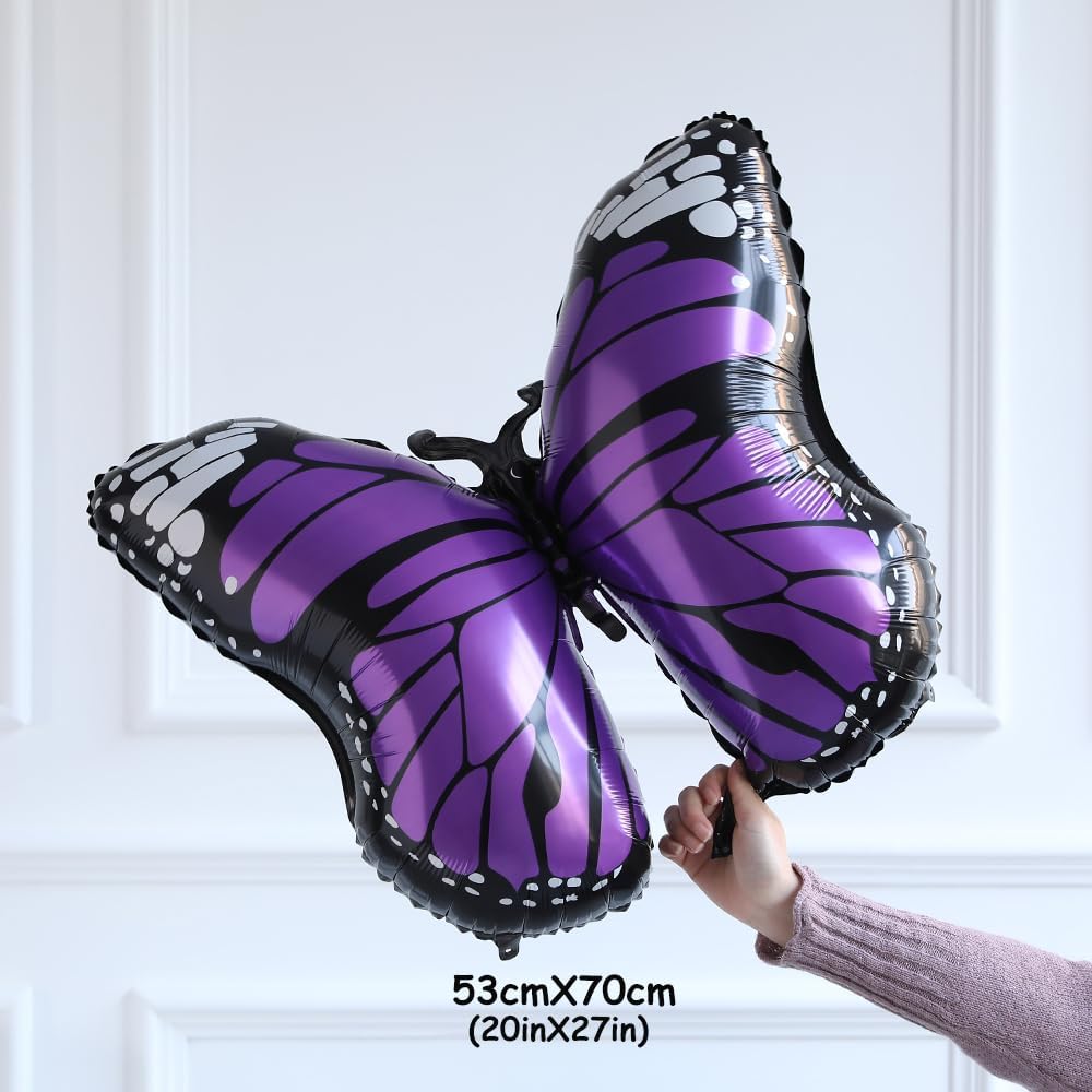 Purple Balloon Arch Kit Butterfly Baby Shower Decorations For Girl - View #7