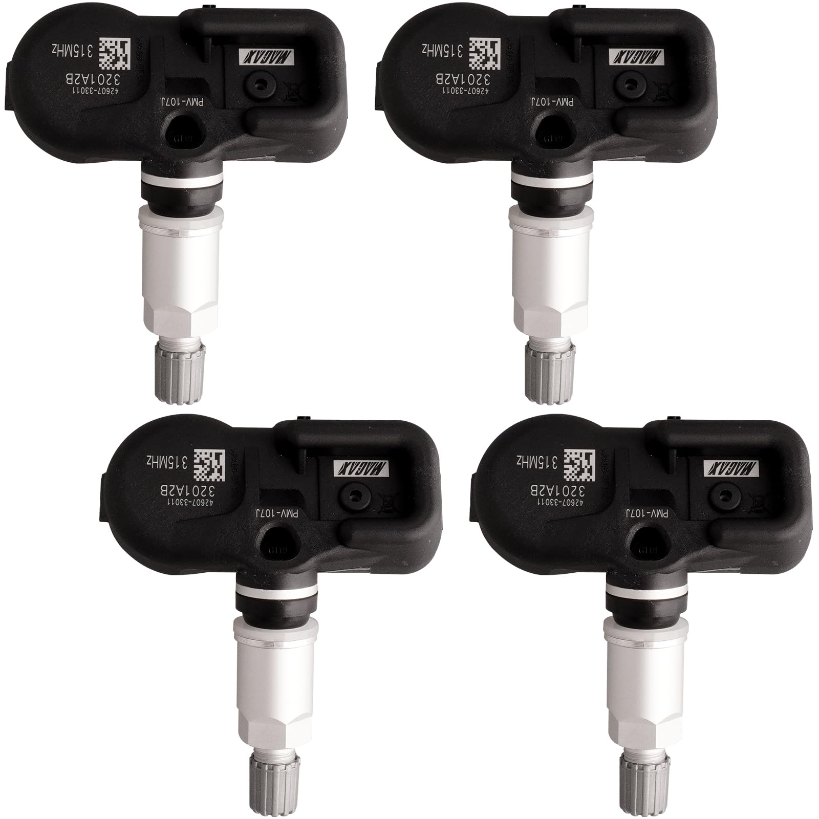 MACAX 4Pcs TPMS Tire Pressure Monitoring System Sensor 315 MHz OBD