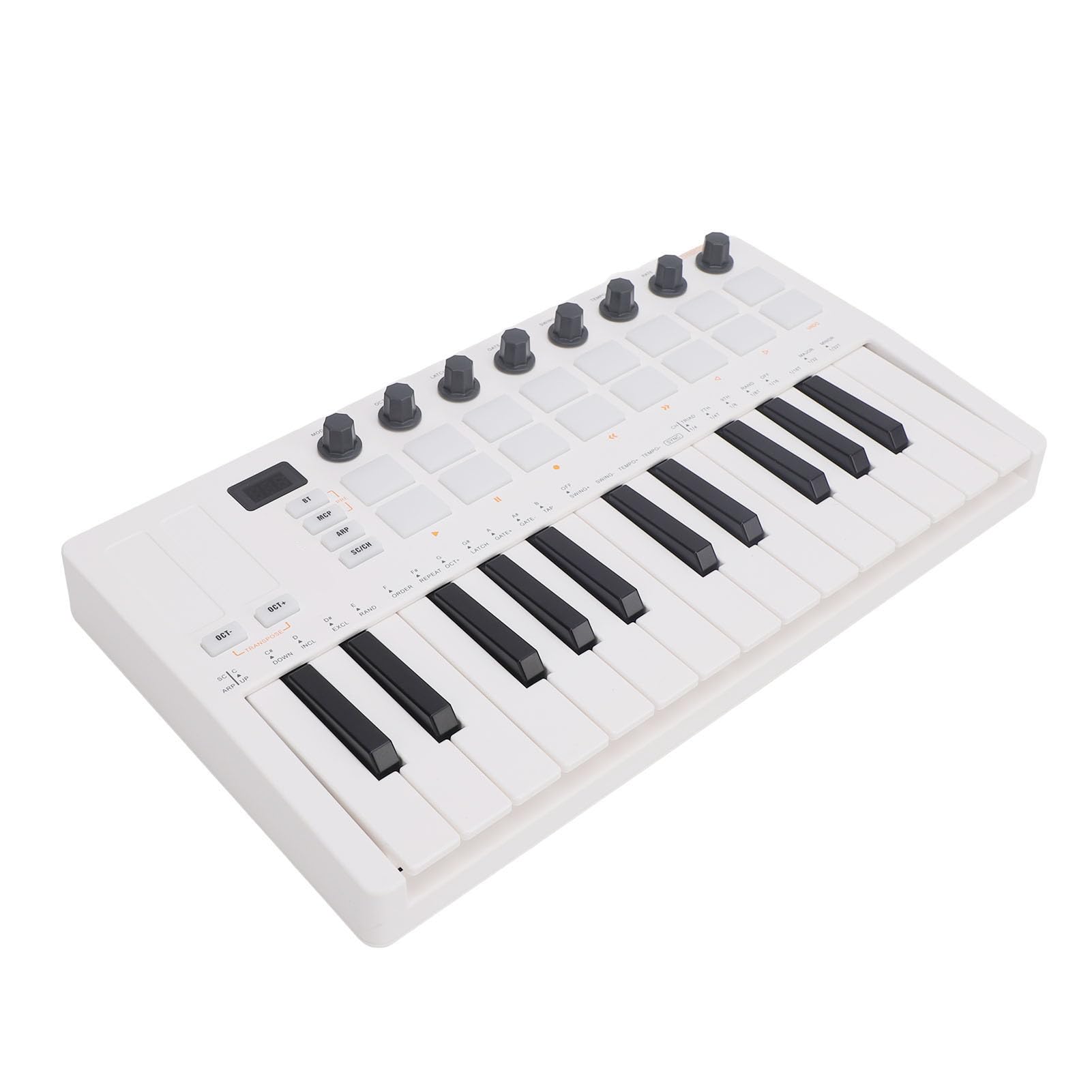 Kabelloser MIDI-Keyboard-Controller mit 25 Tasten für die Virtuelle Synthesizer-Steuerung und Beat-Erstellung in der Studioproduktion
