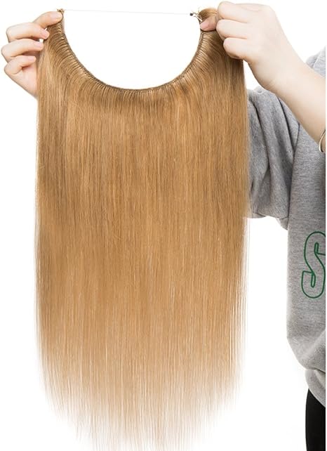 extension con filo invisibile capelli veri