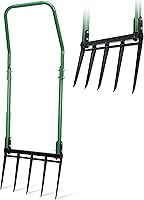 SENVERT Heavy Duty 5-Tine Broadfork Garden Tiller - Reinforced Tines for Soil Aeration, Planting & Root Harvesting