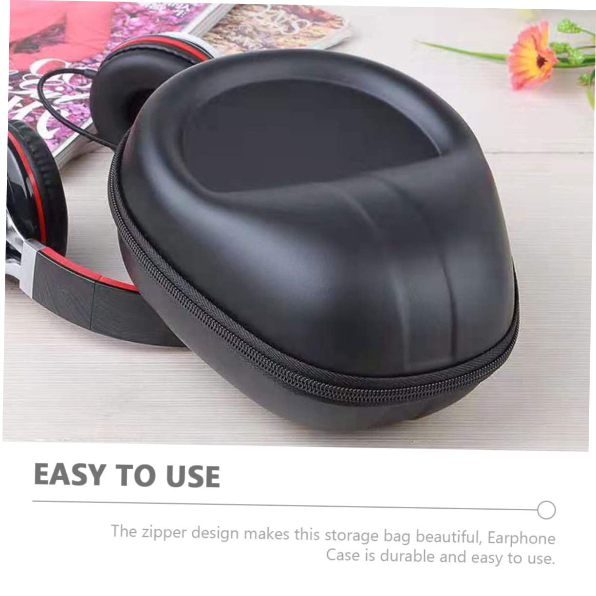 DOITOOL Estuche Portátil De 3 Piezas De Eva para Auriculares con Cremallera Fácil De Usar para Un Almacenamiento Seguro.
