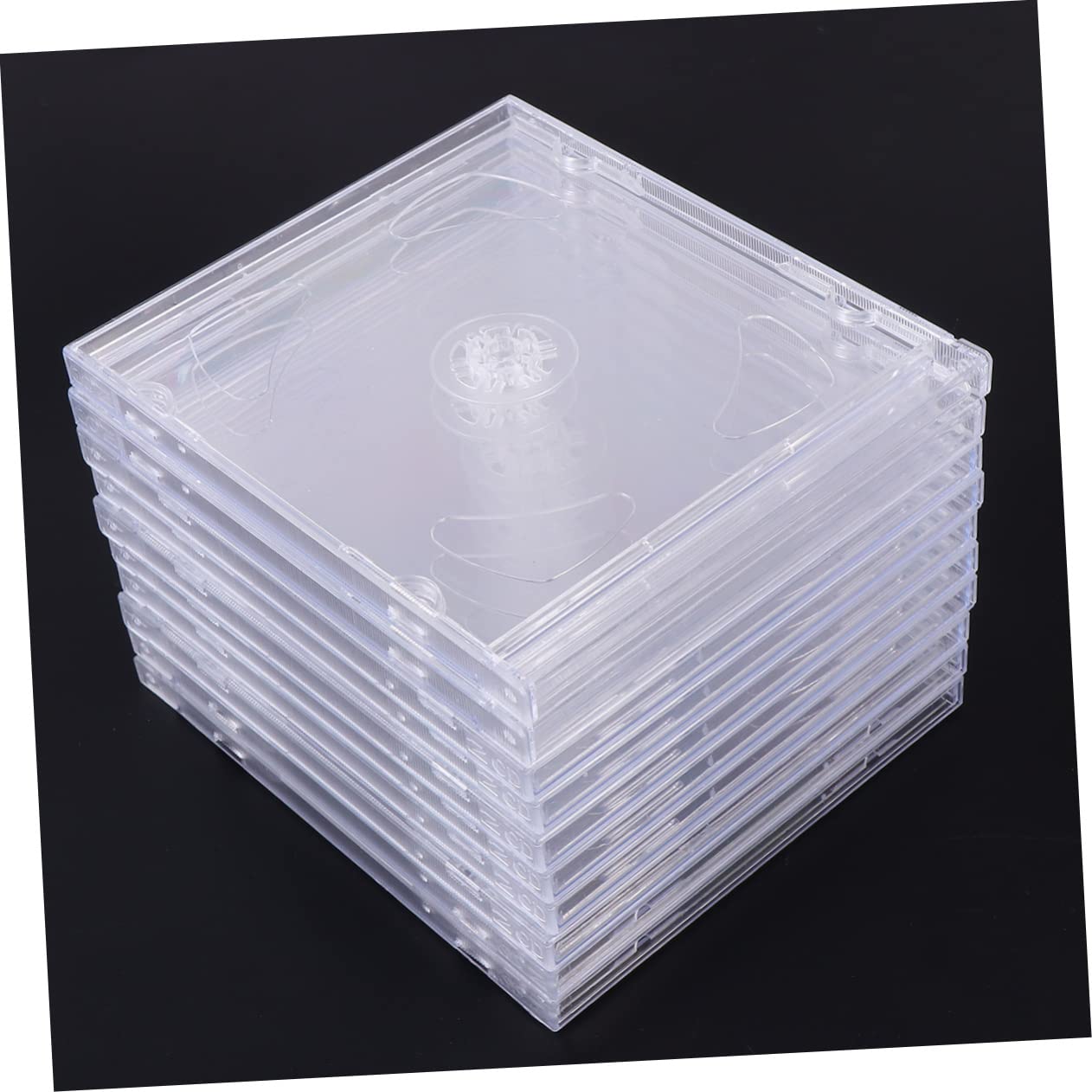 Alipis Custodia CD Trasparente Doppia in Plastico 10 Pezzi, Comoda da Trasportare e Porta 2 CD o Dvd, per Conservare Video di Nozze o Diario dei Ragazzo Ragazza