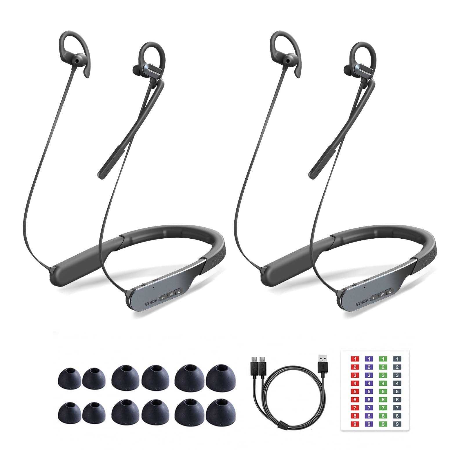 SYNCO Xtalk S2 Wireless Intercom Headset System 2-Way Communication (2pcs)