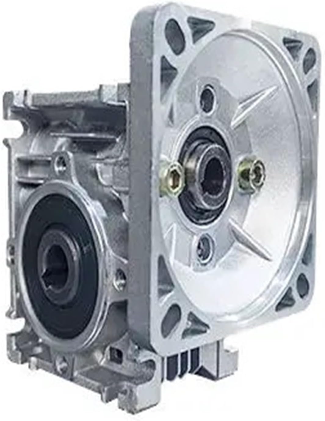Speed Reducer 5: 1-80: 1 Worm NMRV030 12mm Input Shaft for 90 * 90mm Square Flange Motor(Ratio 50 to 1)