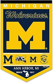 Michigan Team University Wolverines Heritage History Banner Pennant